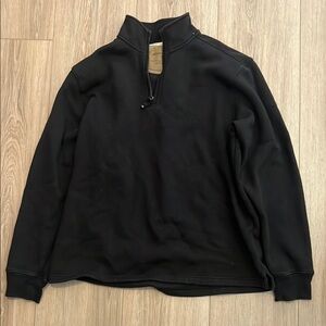 Eddie Bauer Black Zip Up Sweater Classic Design